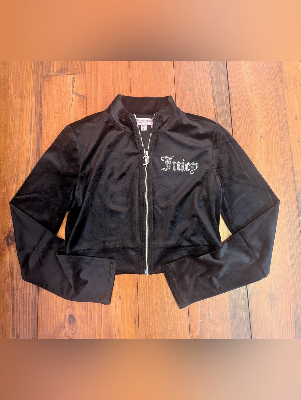 NEW Juicy Couture Velour Zip Up Jacket